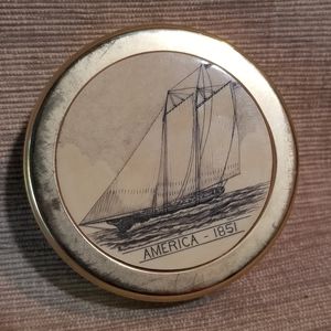 1851 ship model America yacht Brass paper weight